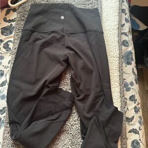 lululemon athletica Black Leggings- 23 inch scallop